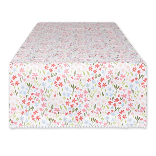 Sweet Flowers Printed Table Runner 14" x 108"